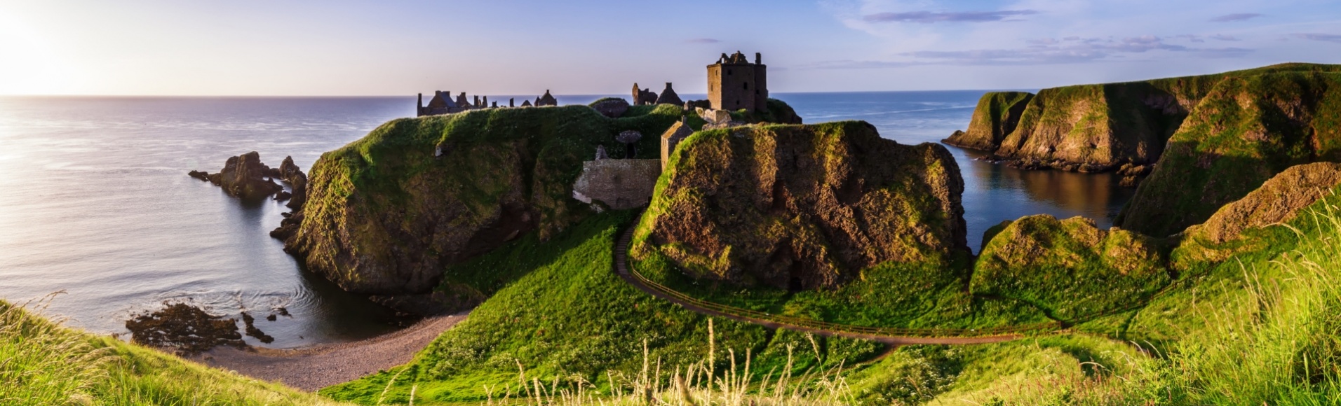 vue sur le Chateau de Dunottar