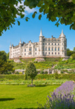 vue du château de Dunrobin depuis le jardin