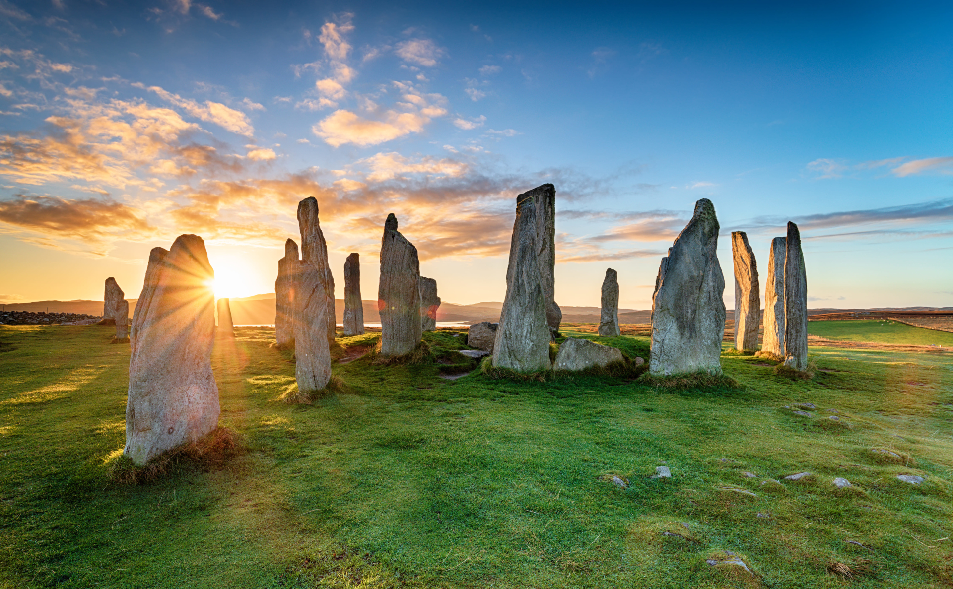 Pierres levées à Callanish sur l'île de Lewis