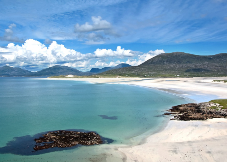 vue sur une plage de Lewis et Harris