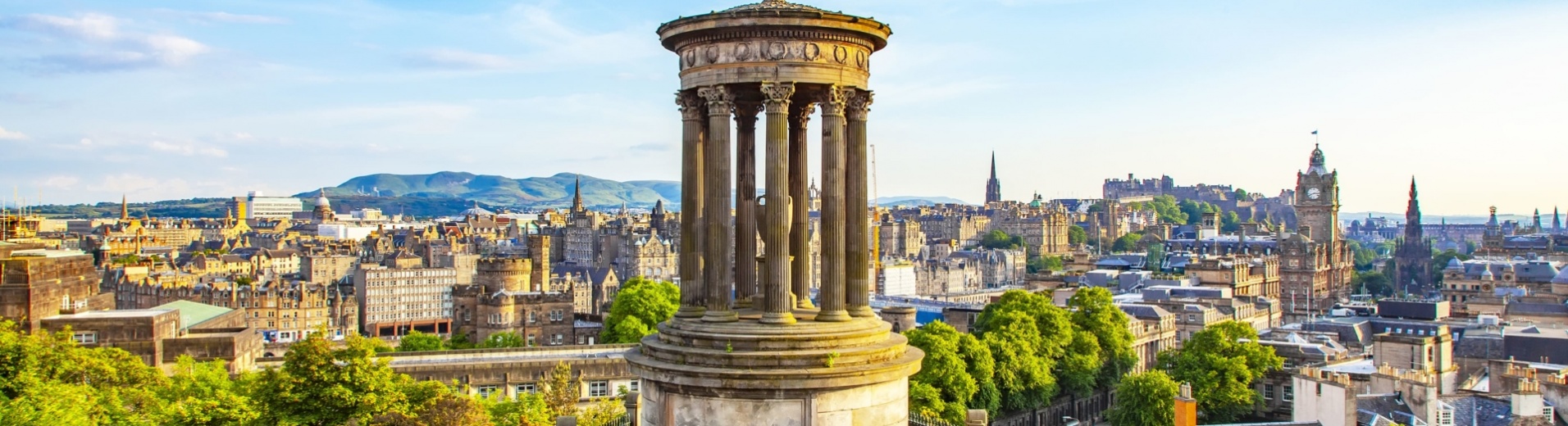 vue d'Edimbourg depuis la colline de Calton Hill